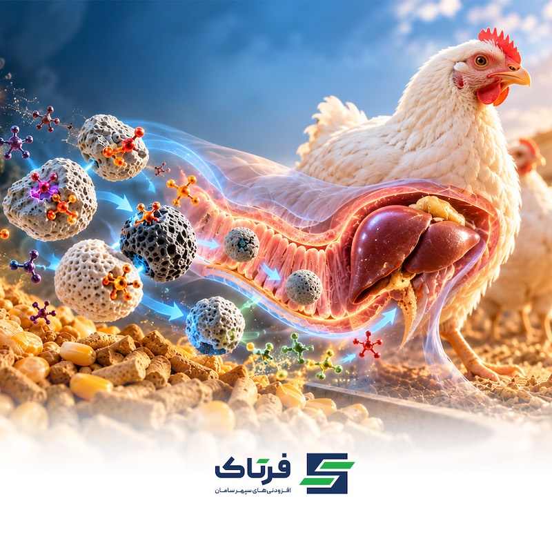 توکسین‌بایندرها در خوراک طیور و نقش آن‌ها در کاهش دسترسی زیستی مایکوتوکسین‌ها