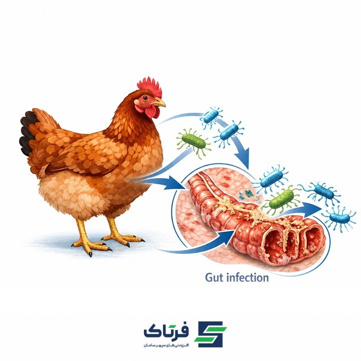 نکروز روده (آنتریت نکروتیک) در طیور
